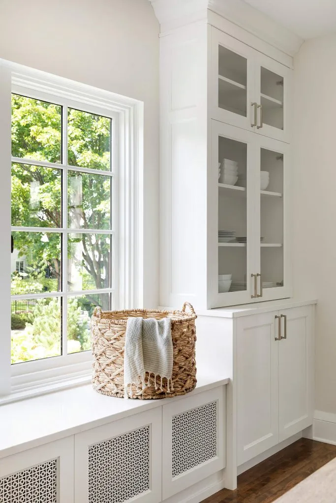 Sherwin Williams Snow Bound Painted Custom Cabinetry