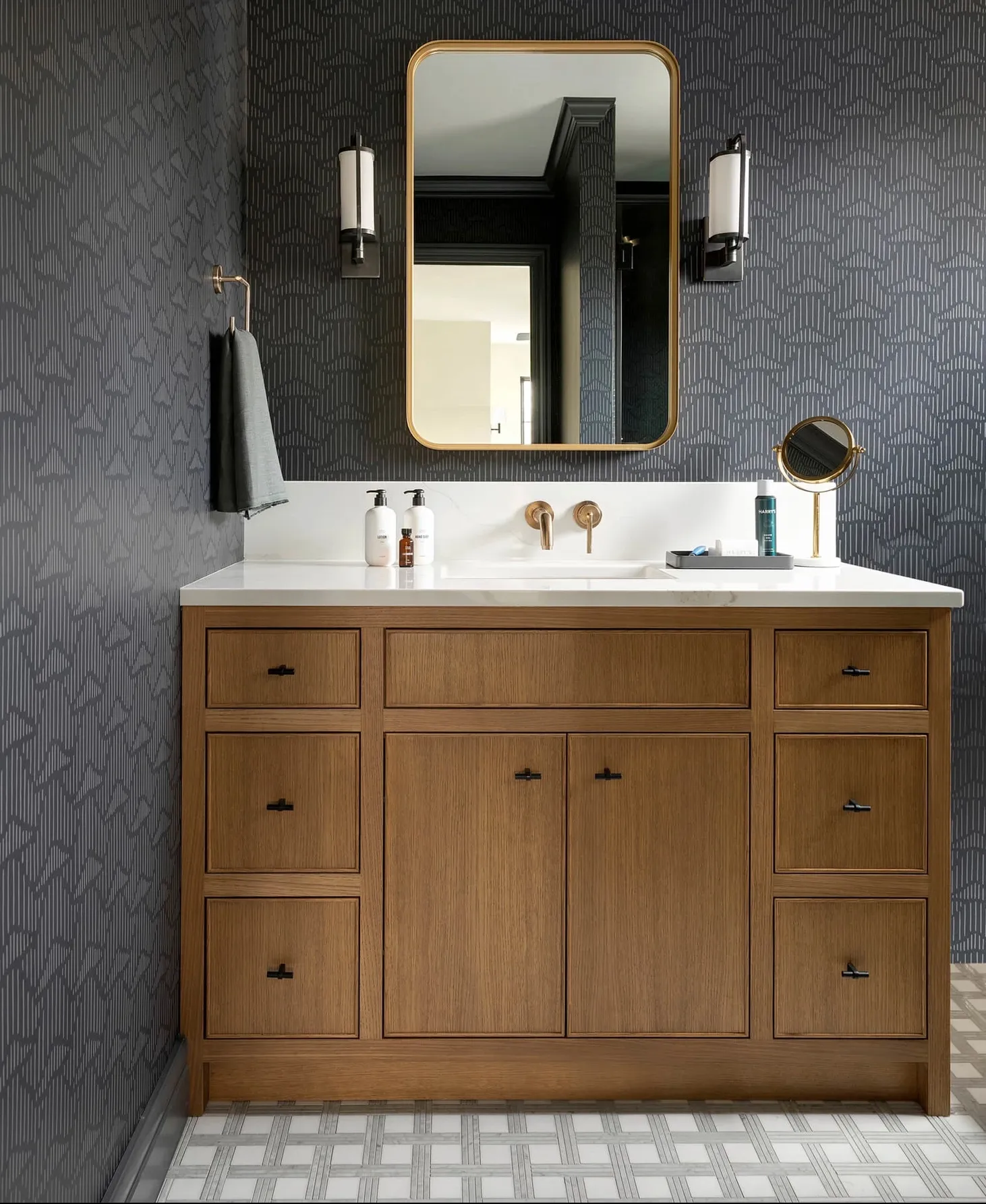 Style Selections Vanity Storage Natural Finish Bathroom Vanity