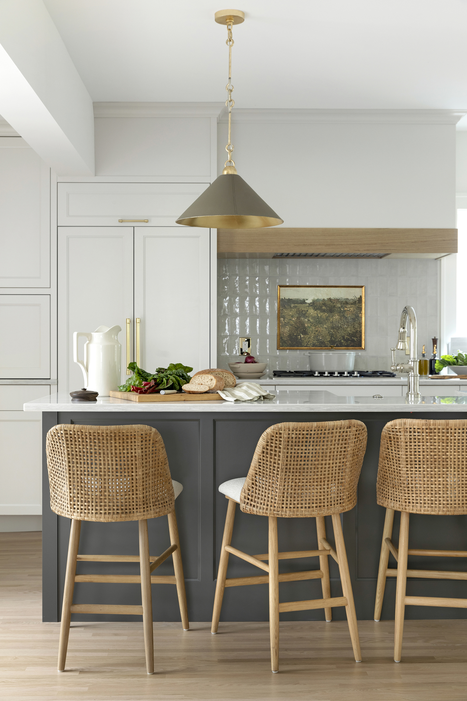 White oak clearance range hood